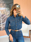 Conjunto jeans flare