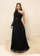 Vestido Longo Tule Nula