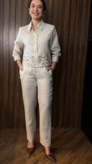 Conjunto 100% Linho natural Lucilene