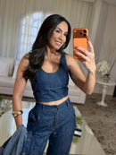 Conjunto 3 peças Jeans Angelina