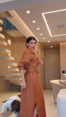 Vestido 100% Linho Olivia Saint