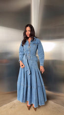 Conjunto Jeans Blusa + Saia