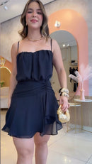 Vestido Mossa em crepinho