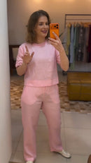 Conjunto Linho Bordada com Retilinea