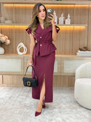 Conjunto alfaiataria | com cinto