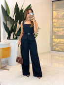 Conjunto alfaiataria blusa bata