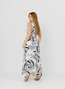 Vestido Longo Jasmine - Crepe Duna Estampado