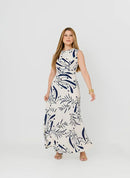 Vestido Longo Jasmine - Crepe Duna Estampado