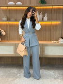 Conjunto Linho Marrant  Max Colete