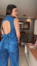 Calça com Colete Bordado Luiza