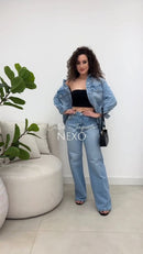 Calça com Jaqueta Jeans