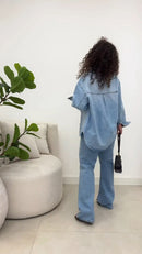 Calça com Jaqueta Jeans