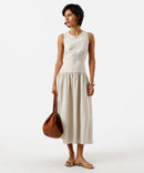 Vestido Midi de Viscose com recortes