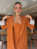 Trijunto Corselet Calça e Blazer