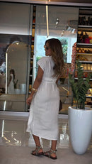 Vestido envelope transpassado