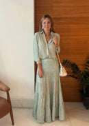 Conjunto em crepe Libélulas