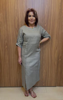 Vestido 100% Linho Botões Tania