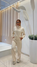 Conjunto moletom com listras laterais