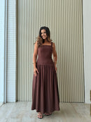 Vestido em Linho Sarjado Mary
