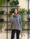 Blusa Biamar gola removível alongada