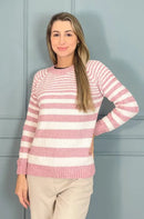 TRICOT MOUSSE LISTRADO