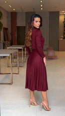 Vestido Lanzinha Plissado
