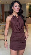 Vestido Drapeado Argola