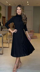 Vestido Lanzinha Plissado