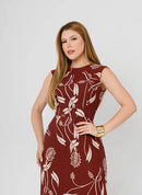 Vestido Longo Jasmine - Crepe Duna Estampado