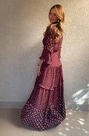 Vestido em crepe - Poá