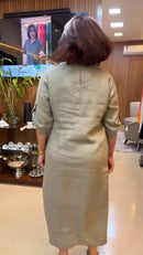 Vestido 100% Linho Botões Tania