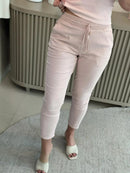 Calça De Sarja Com Cordão