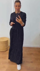 ⁠Vestido manga longa Marias
