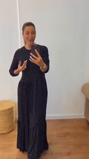 ⁠Vestido manga longa Marias
