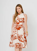 Vestido Ivy - Crepe Duna Estampado