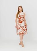 Vestido Ivy - Crepe Duna Estampado