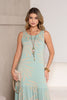 VESTIDO BARRA FRANZIDA MIDI