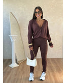 Conjunto flare flanelada