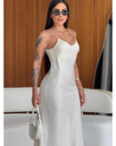 Vestido cetim Zaya