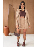 Conjunto blazer+short/saia Luanny